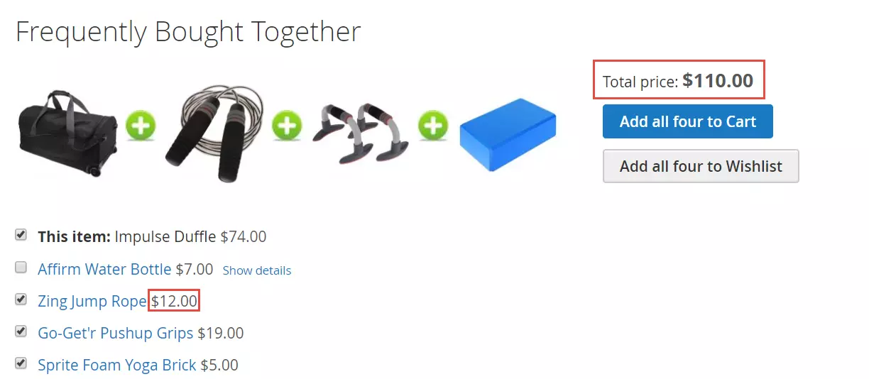 magento 2 frequently bought together