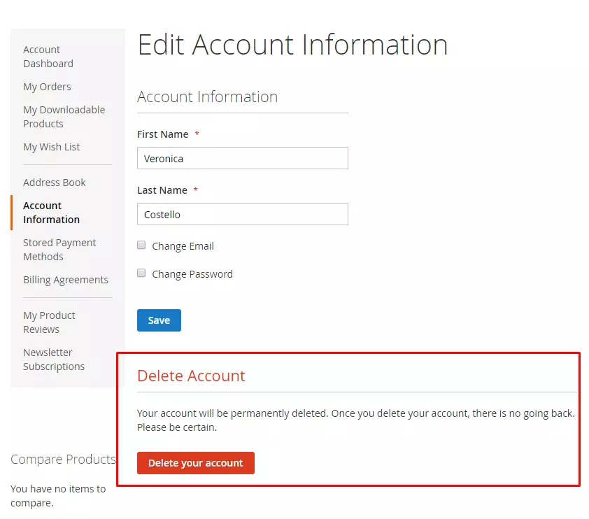 Magento 2 gdpr Remove customers accounts